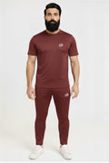 Men’s Dry-Fit Tracksuit-Full Maroon #176