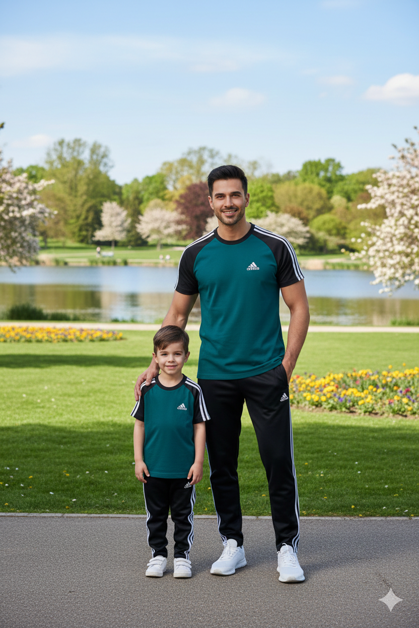 Like Father Like Son-Adi-Zinc/Black Combo#201 - Superwear