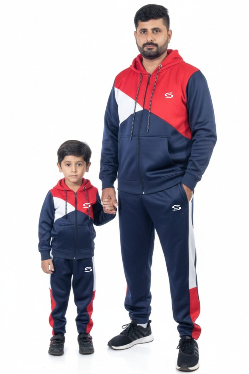 Navy,Red & White-Father's Style Edition - Superwear