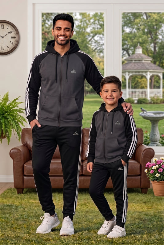 Adi Gray and Black Father's Style Edition superwear from My Store, showcasing a stylish, comfortable men's fashion piece.