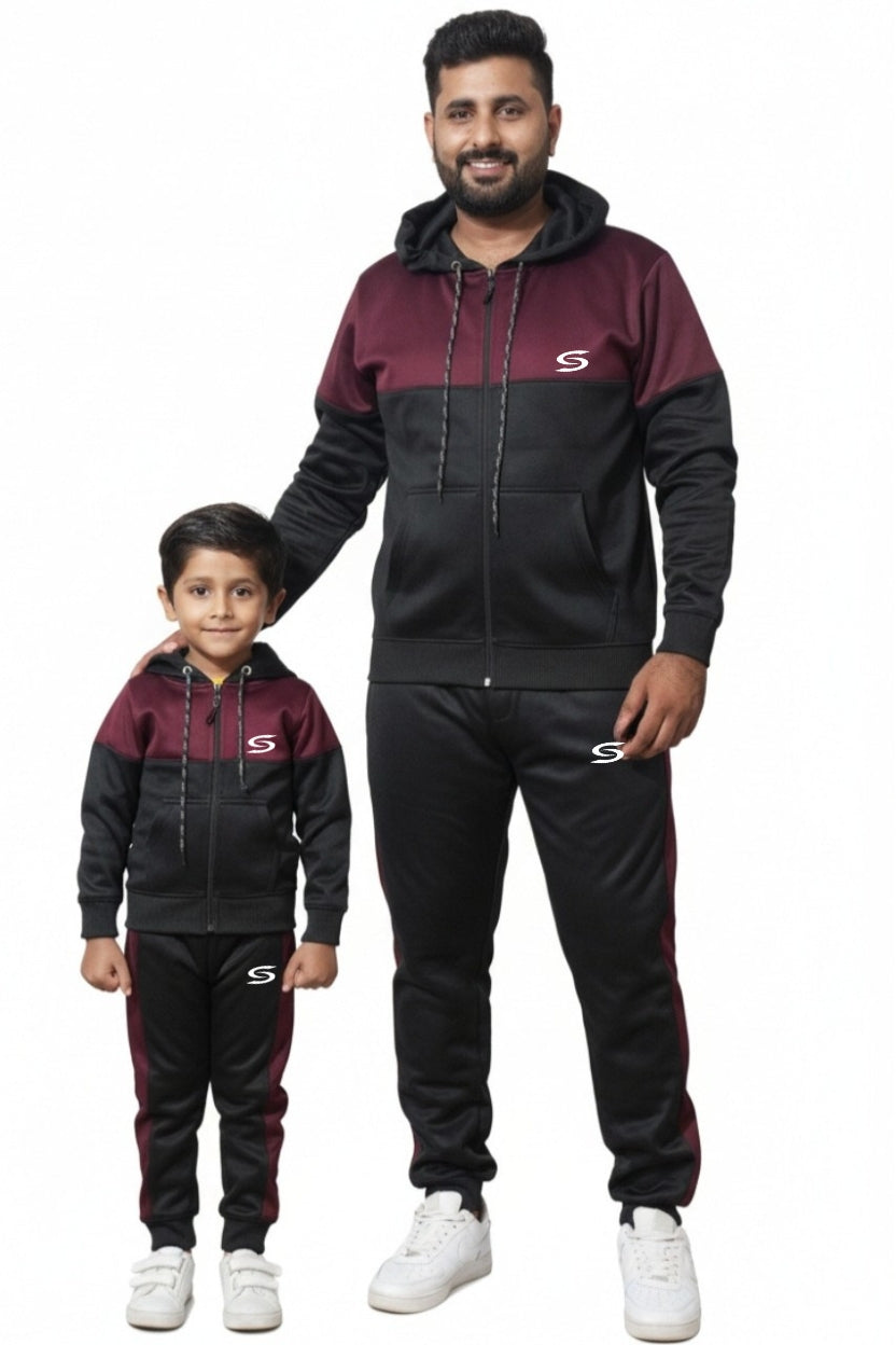 Black & Maroon-Father's Style Edition - Superwear