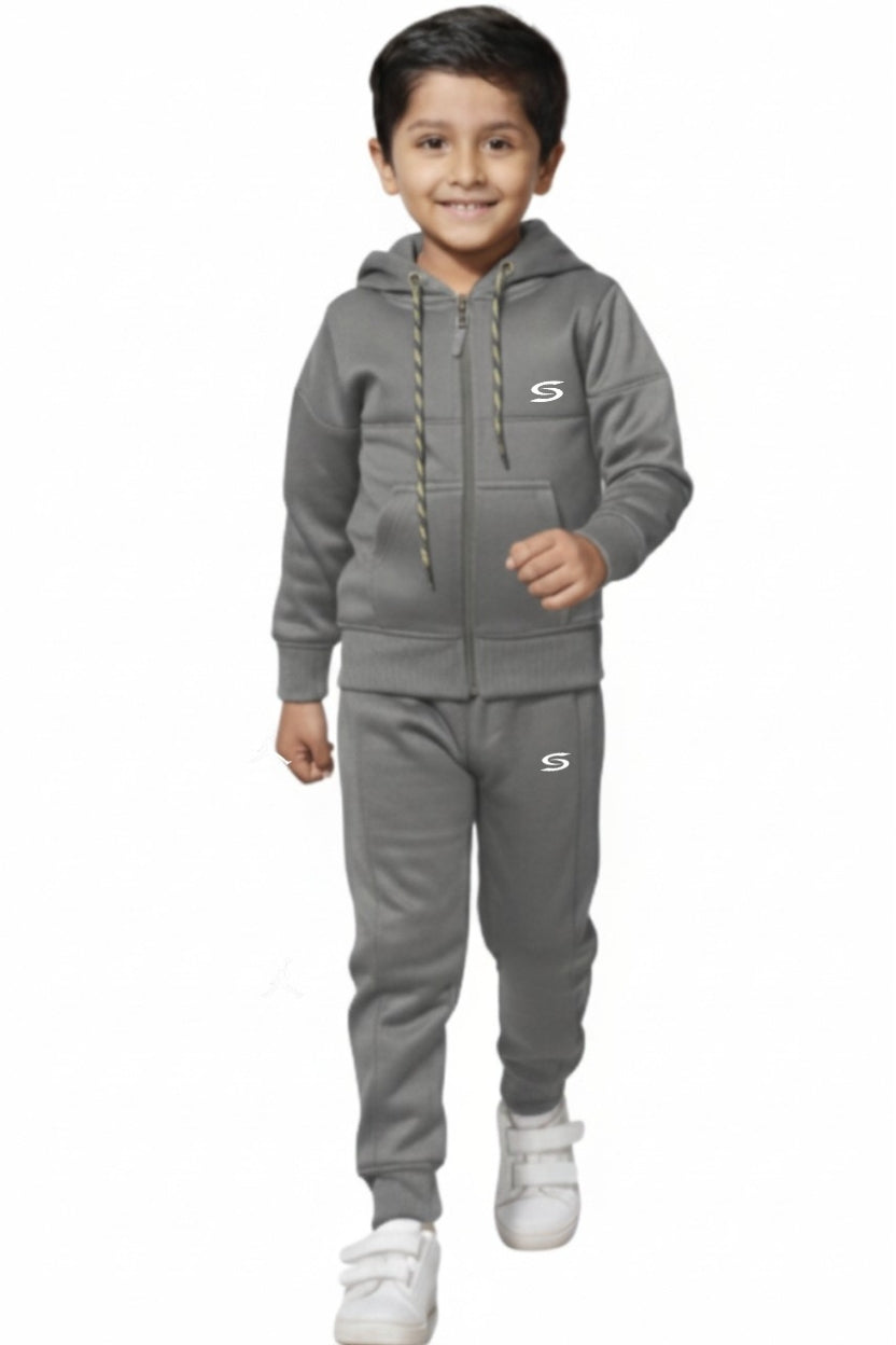 Kid's Only-Grey-Premium Tracksuit - Superwear