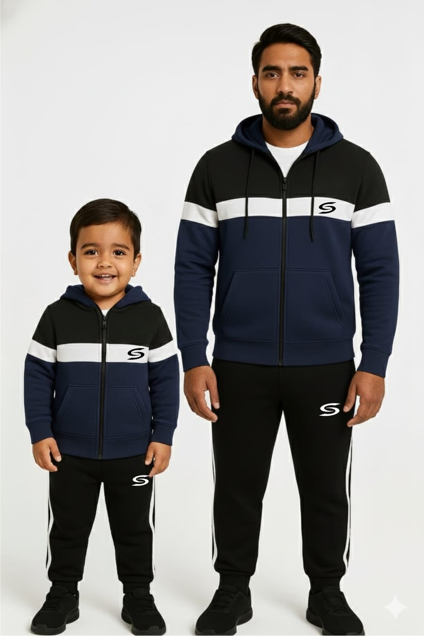 Navy,Black & white -Father's Style Edition - Superwear