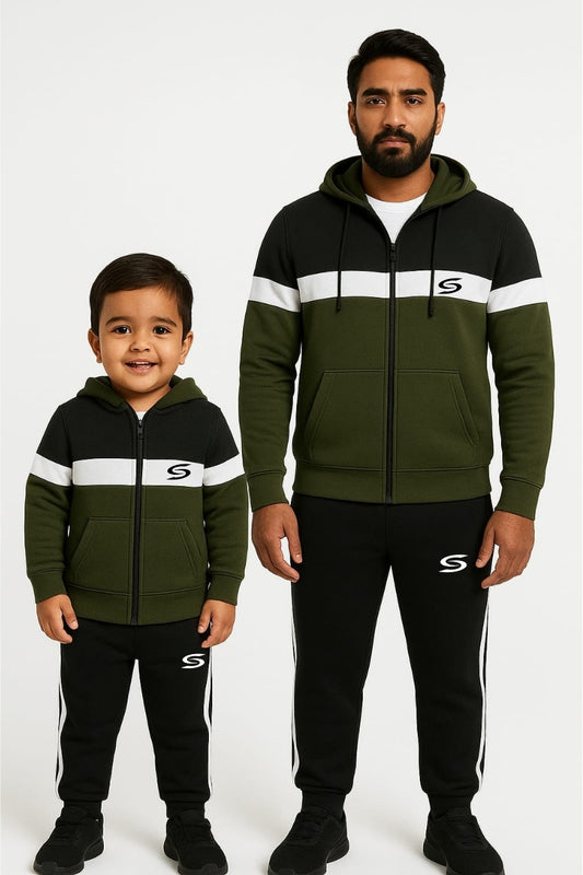 Olive,Black & White-Father's Style Edition - Superwear